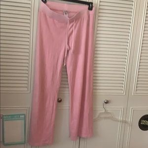 Juicy couture velour pink sweatpants
